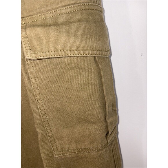 Blanc De Blanc Cargo High Rise Wide Leg Pants Green - Picture 2 of 9